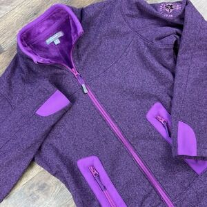 Peter‎ Millar Sweatshirt Womens Small Pink Fleece Warmth Full Zip Pockets